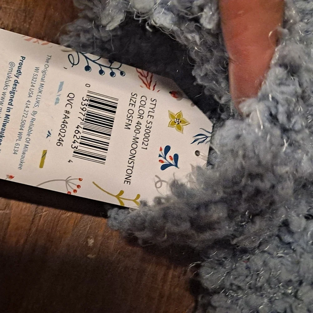 Muk Luks‎ Blue Textured Accessory